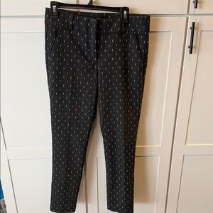 Ann Taylor LOFT Black Textured Knit Jacket with Contrast Stitching